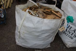A bag of softwood offcuts.