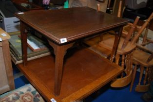 A small Oak table.