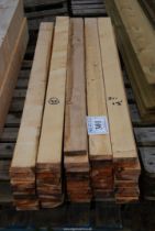 42 lengths of softwood timber 3" x 1" x 47" long.