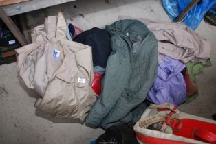 Trespass fleeces, Regatta, quilted jackets, waterproof coats,etc in two bags.