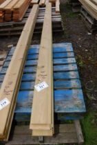 11 lengths of 6" tanalised ship lap timber 142" long.