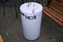 A large water heater.