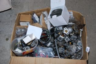 A quantity of Carburetors, cylinder head, etc.