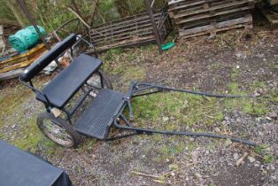 A two wheel Exercise Cart for small pony.