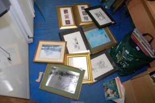 A quantity of pictures, prints and frames.