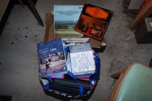 A bag of books and a bag of LP's,