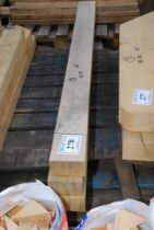 Three lengths of Oak timber 5" x 3" x 65" long.