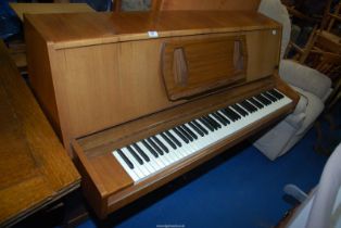 A 'Maple & Co' - Challen 988 iron framed overstrung 6 1/2 octave upright Piano.