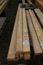Eleven lengths of softwood timber 7 @ 4" x 2" , 2 @ 2" x 2" , 1 @ 6" x 2" ,