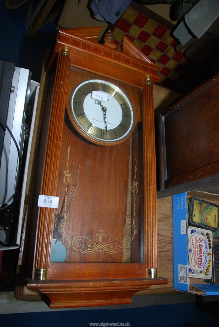 A 'Seiko' wall clock.