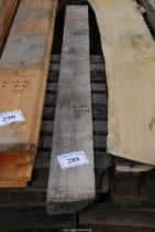 A length of Oak timber 6 1/2" x 2 1/2" x 75" long.