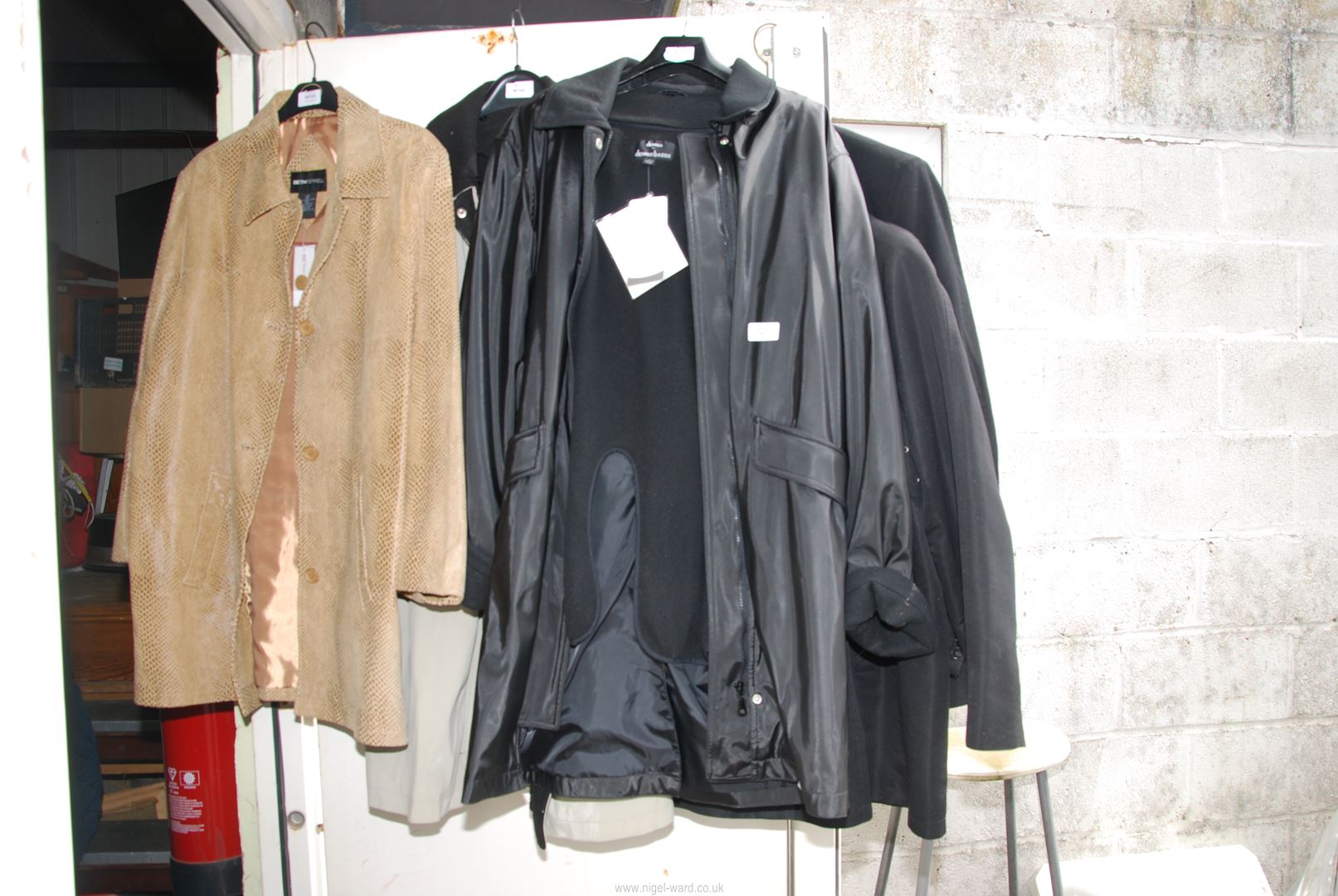 Four Bethterrell, Denis Basso rain jackets.