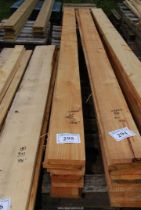 Ten lengths of Cedar timber 6" x 1" x 142" long.