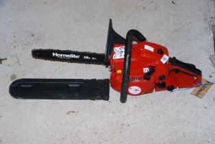 Petrol Homelite Chainsaw HY3800 14" cutter bar, chain brake, good compression.