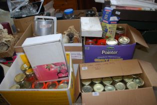 A large quantity of lidded Kilner Jars and others.