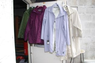 Ladies coats & jackets (one with tags), size 16-18.