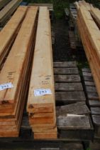 Eleven lengths of Cedar timber 6" x 1" x 142" long.