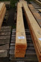 Ten lengths of Cedar timber 6" x 1" x 142" long.