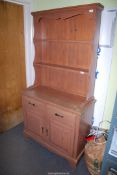 A small Pine Dresser, 38" wide x 16" deep x 73" high.
