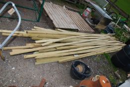 A quantity of 2" x 1" tanalised battens.