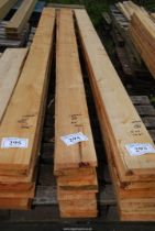 Ten lengths of Cedar timber 6" x 1" x 142" long.