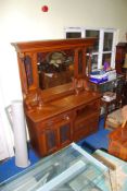 A large mirrored backed Sideboard, 63 1/2" wide x 22" deep x 7' high.