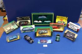 A quantity of model Jaguar cars including; Onyx Castrol Jaguar XJR-9, Corgi, Mk 2, 4.