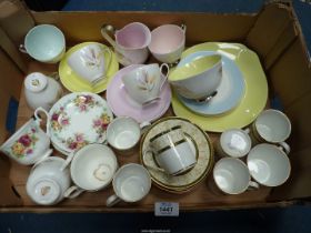 A quantity of bone china to include; Queen Anne tea set,