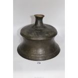 A rare Khorassan bronze candlestick of typical form, 12th - 13th c.