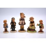 Five Goebel 'Hummel' figures including; Which Hand, Busy Student, etc.