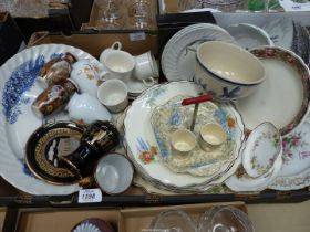 A quantity of china to include a Delft bowl, six Myott Staffordshire 'Lynton' dinner plates,