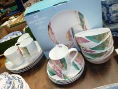 A Portmeirion Studio "Torn" sixteen piece set comprising four mugs, four salad plates,