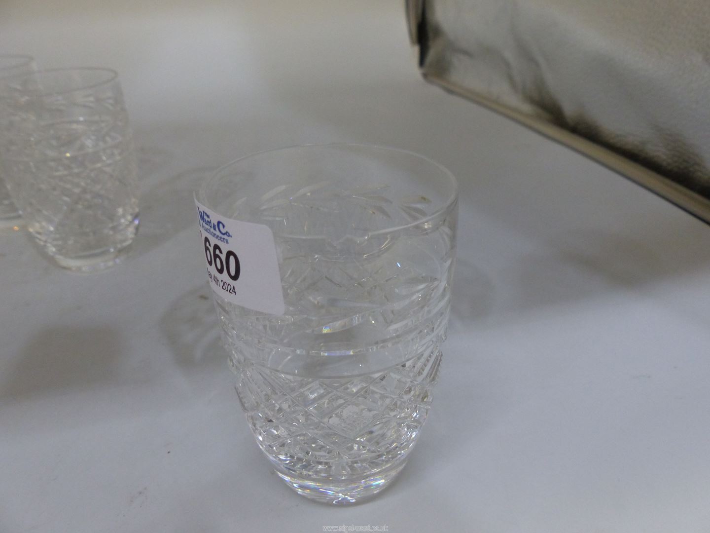 Six small Waterford crystal tumblers (two a/f). - Image 2 of 4