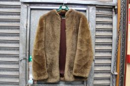 A lambswool 'Beaver Lamb' fur jacket 'F.