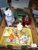 A quantity of miscellaneous china including; a small Royal Doulton 'Ninette' figure,