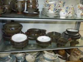 A Denby 'Marrakesh' dinner service including; dinner and breakfast plates, pudding dishes,