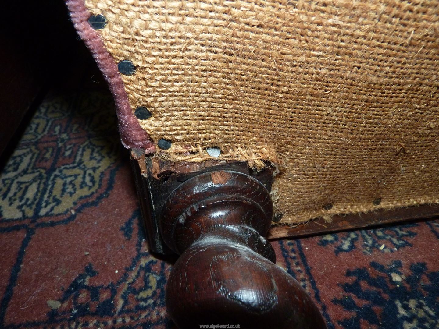 A most unusual Oak framed Side Chair standing on mirrored twist legs, - Image 25 of 25