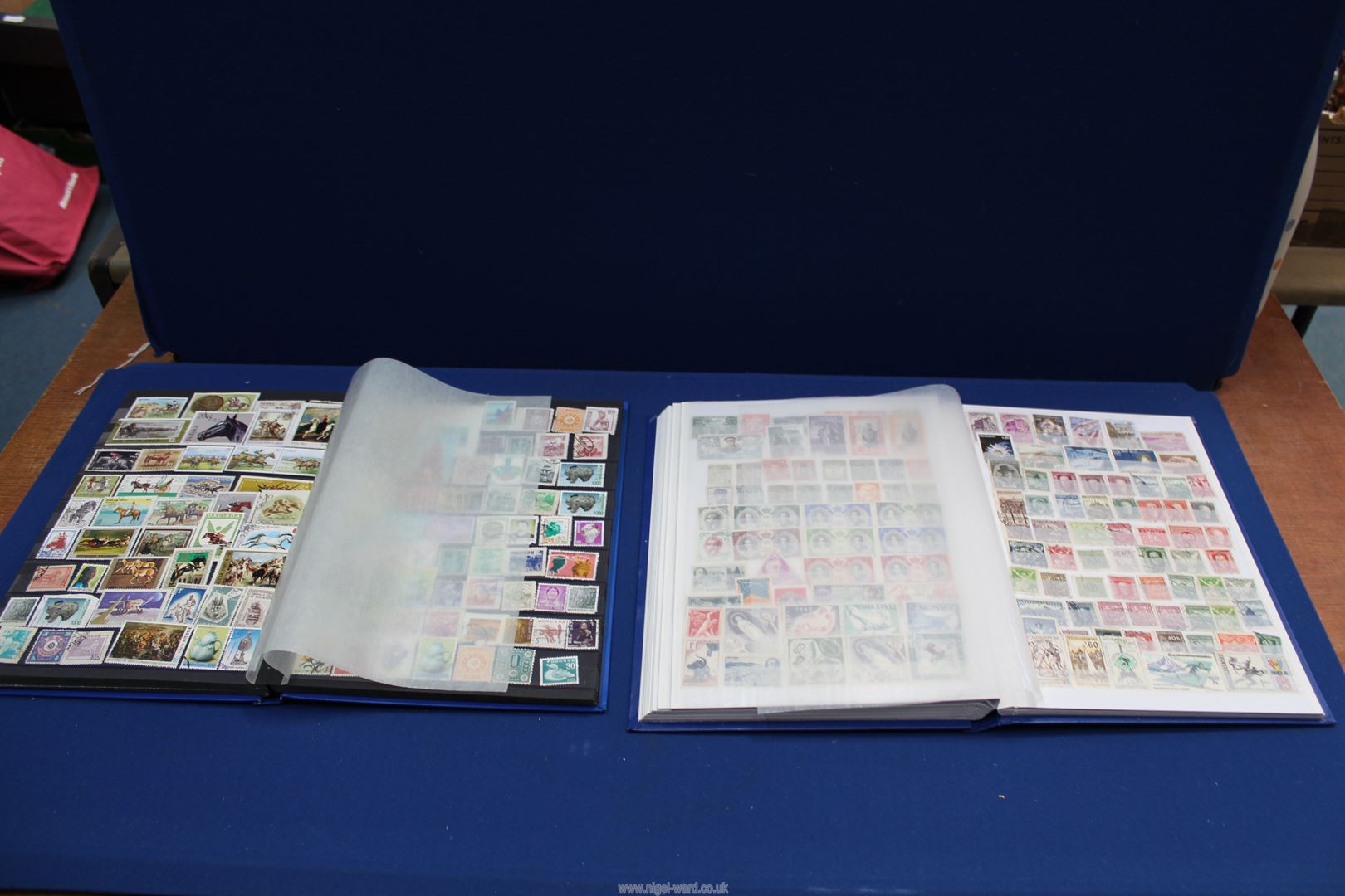 Two 32 page stock books containing over 3000 World stamps. - Image 2 of 3