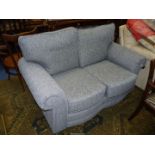 A modern flecked grey upholstered two seater Settee,