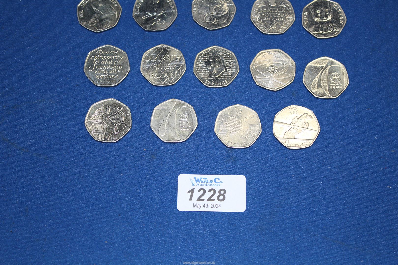 A quantity of collectible 50p coins including; Beatrix Potter, Olympics, Paddington, Isaac Newton, - Image 3 of 4