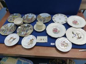 A quantity of china including Davenport Bradex 'Cries of London' display plates,