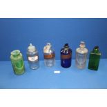 A quantity of chemist's bottles including "Pot.Iodid", "SP.Camph", "Tr.