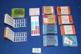 A quantity of unused stamps,1d/4d/5d, circa 1968.