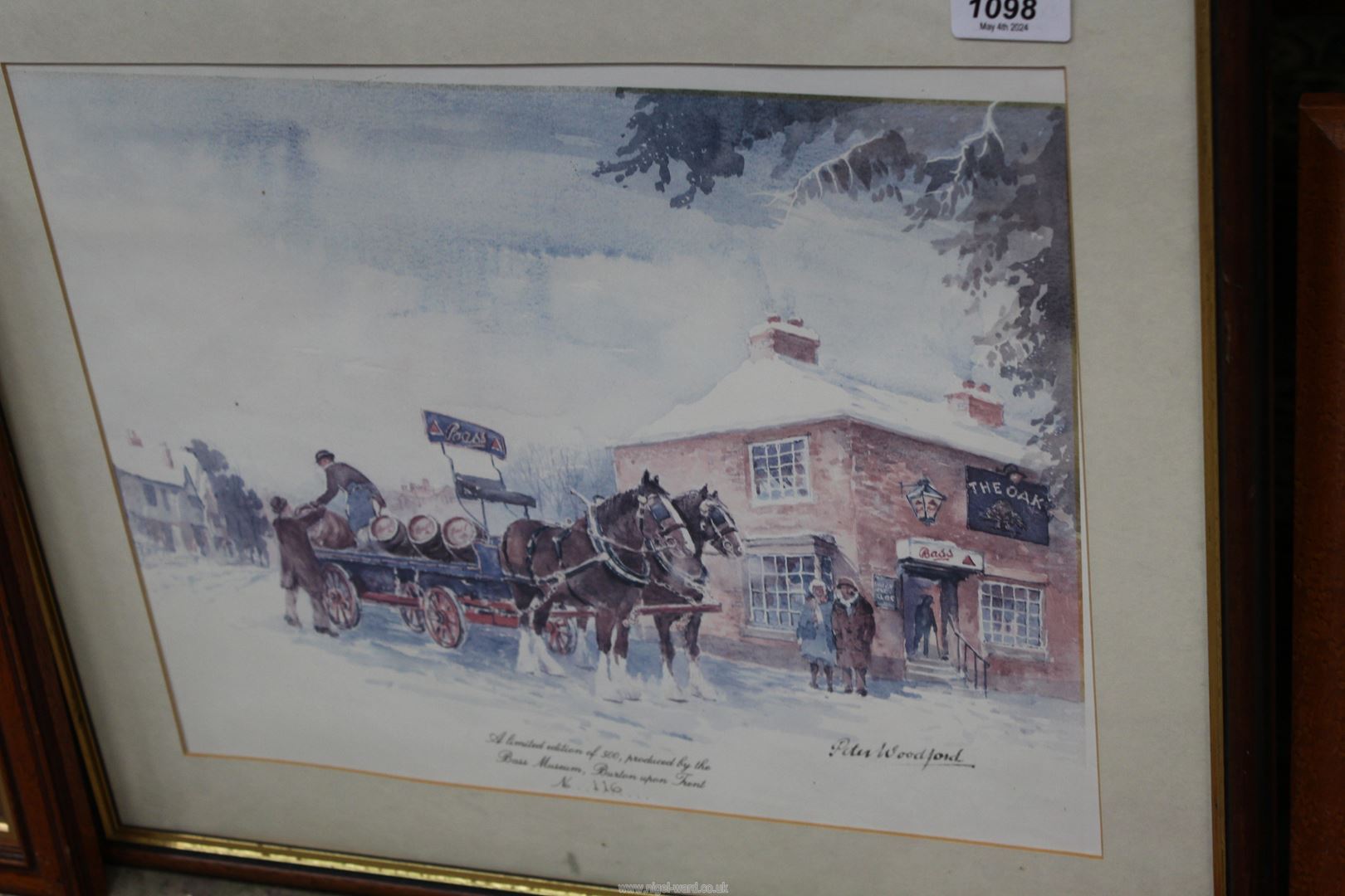 A limited edition print of a Bass Brewers Dray Horse, - Image 3 of 4
