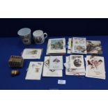 A First World War peace mug, a Queen Victorian Golden Jubilee enamelled beaker, etc.