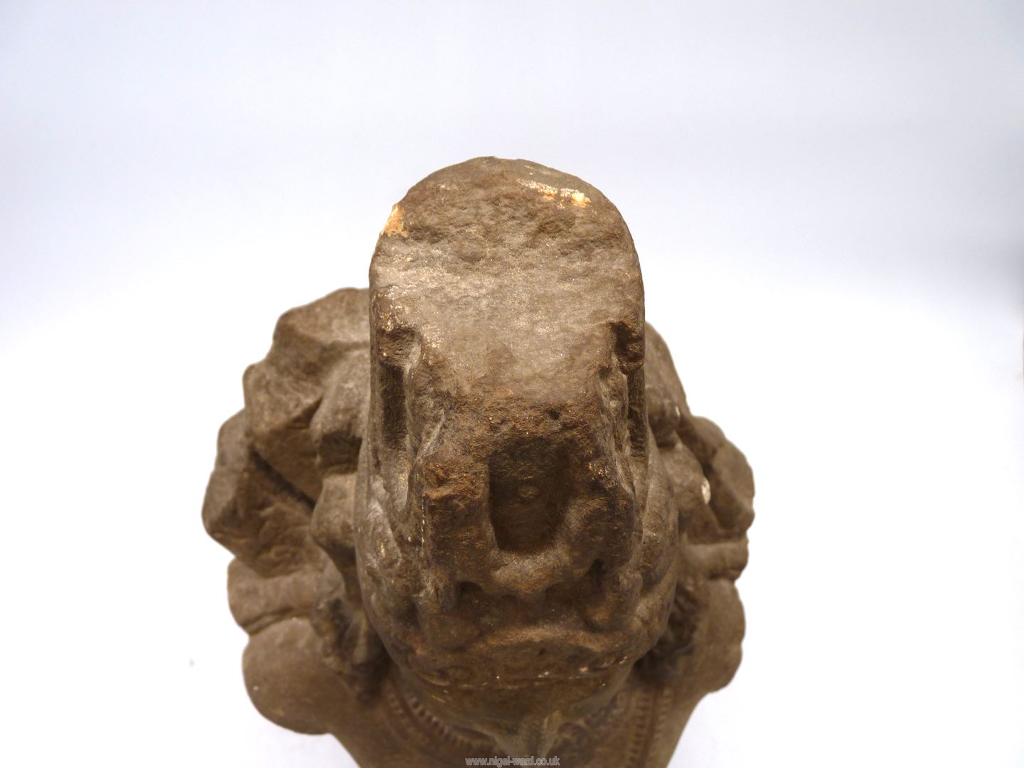 A fragmentary sandstone bust of Vishnu, central India,11th c. - Image 16 of 16