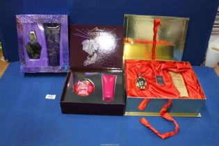 Three boxed eau de parfum/toilette and body lotion gift sets: 'Miss Boucheron',
