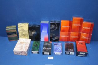 A quantity of gent's boxed and sealed eau de toilettes including Cerrutisi, 'B Men' Thierry Mugler,