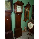 An Oak cased Longcase Clock by Carter, Salisbury, the 30 hour movement striking the hours on a bell,