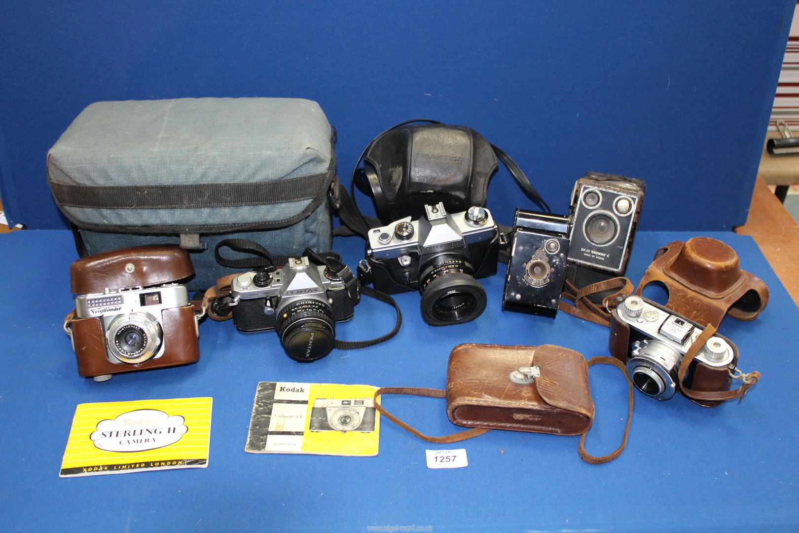 Six cameras, one six - 20 'Brownie' C Kodak (1930's/40's), Eastman Kodak Mar 4 1902,
